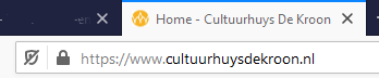 CDK website nietbeveiligd Firefox
